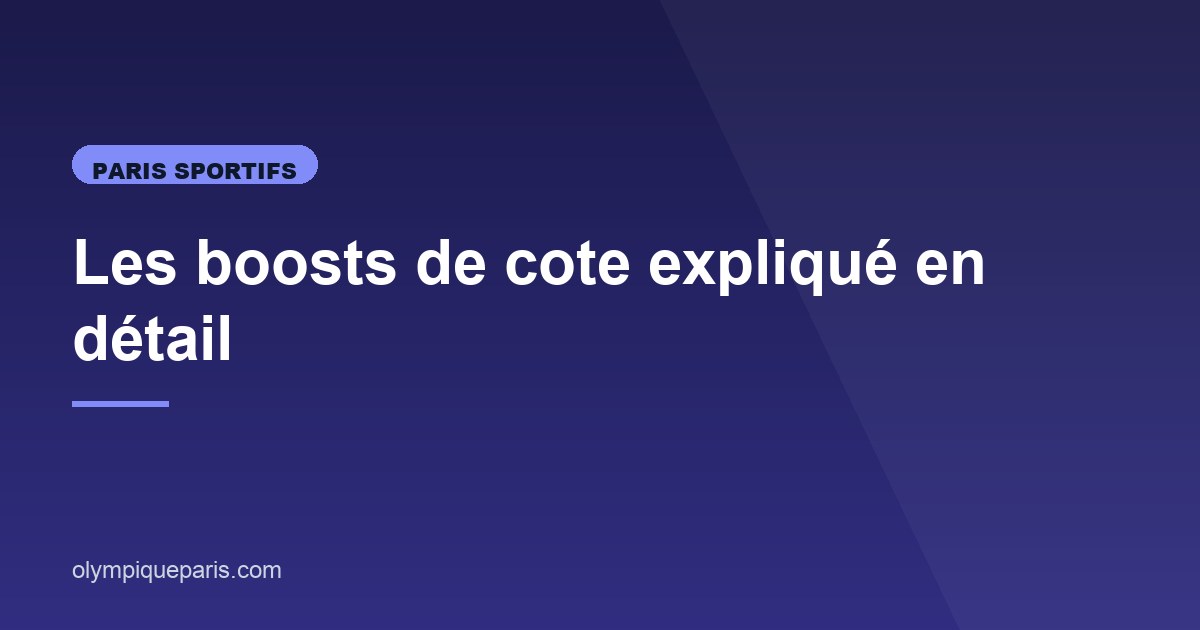 Illustration de l'article consacré aux boosts de cote