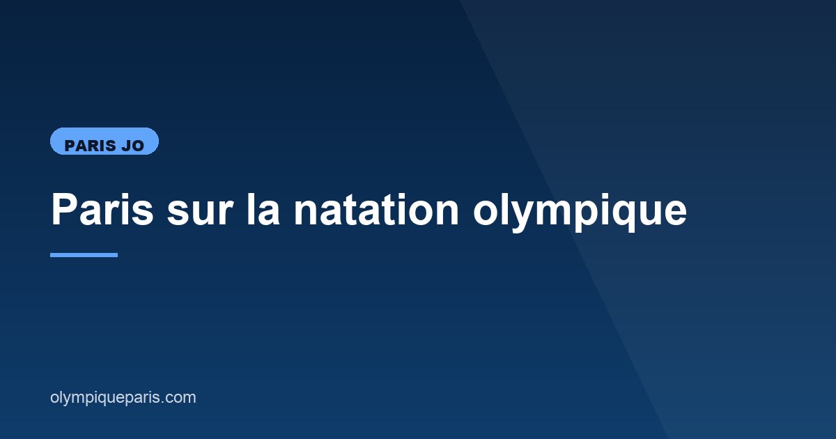 Illustration de l'article consacré aux paris sur la natation